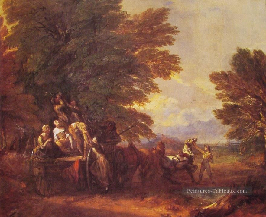 Le paysage des récoltes Thomas Gainsborough Peintures à l'huile